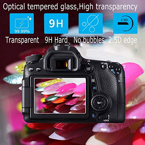 debous Screen Protector Compatible Canon Powershot sx740 hs sx730 hs Digital Camera,Anti-scratch Tempered Glass Clera Hard Protective Film Shield Cover - Image 4