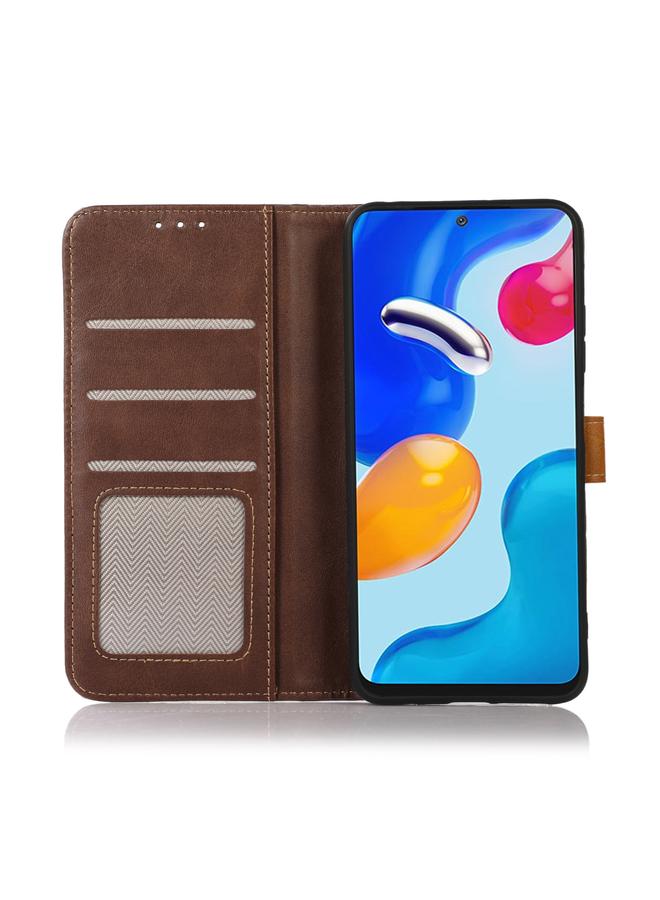 اس-توب جراب لهاتف Samsung Galaxy S23 Ultra 5G مصنوع من جلد العجل بخيوط الخياطة - Image 5