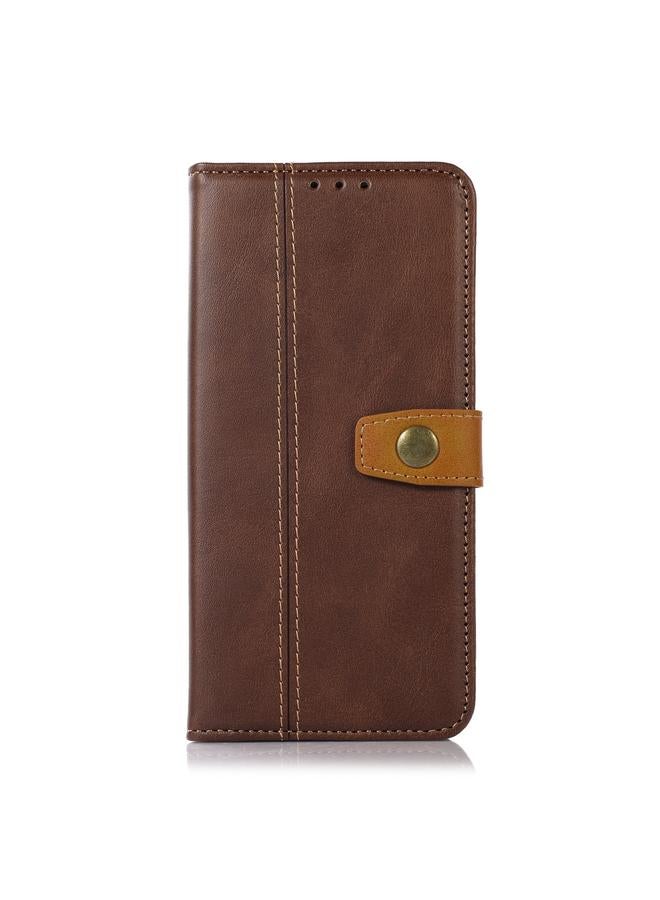 اس-توب جراب لهاتف Samsung Galaxy S23 Ultra 5G مصنوع من جلد العجل بخيوط الخياطة - Image 2