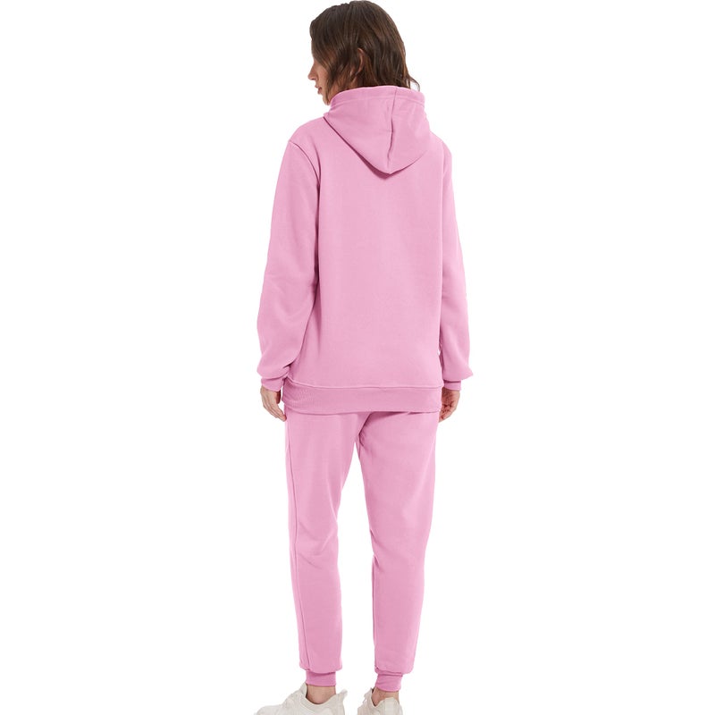 Mowbeat Casual Hoodie and Sweatpants Outfit Cosplay Hooded Pullover Sweatsuits Jogger Sets (Pink A,XXL,XX-Large) - Image 3