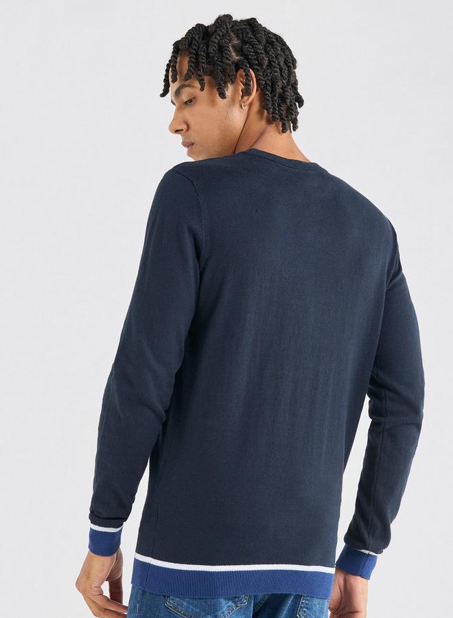 Splash FAV Solid Sweatshirt with Long Sleeves and Crew Neck - Image 3