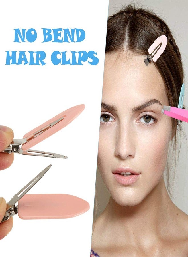 ABOLINE Tweezers For Women, ABOLINE 4 PCS Professional Slant Tip Tweezer Set Great Precision Tweezers for Ingrown Hair, Eyebrows Plucking,Best Precision with Travel Bag and No Bend Hair Clips(Rose Golden) - Image 4