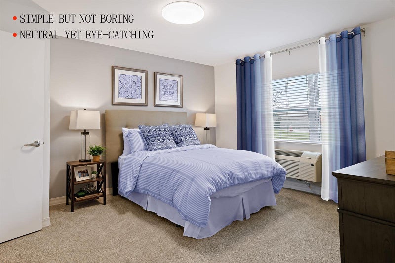 G2000 Sheer Curtains & Drapes 95 Inch Navy Blue & White Ombre Bedroom & Living Room Window Curtains With Light Filtering & Grommet For Patio Sliding Glass Door - 2 Panels - Image 5