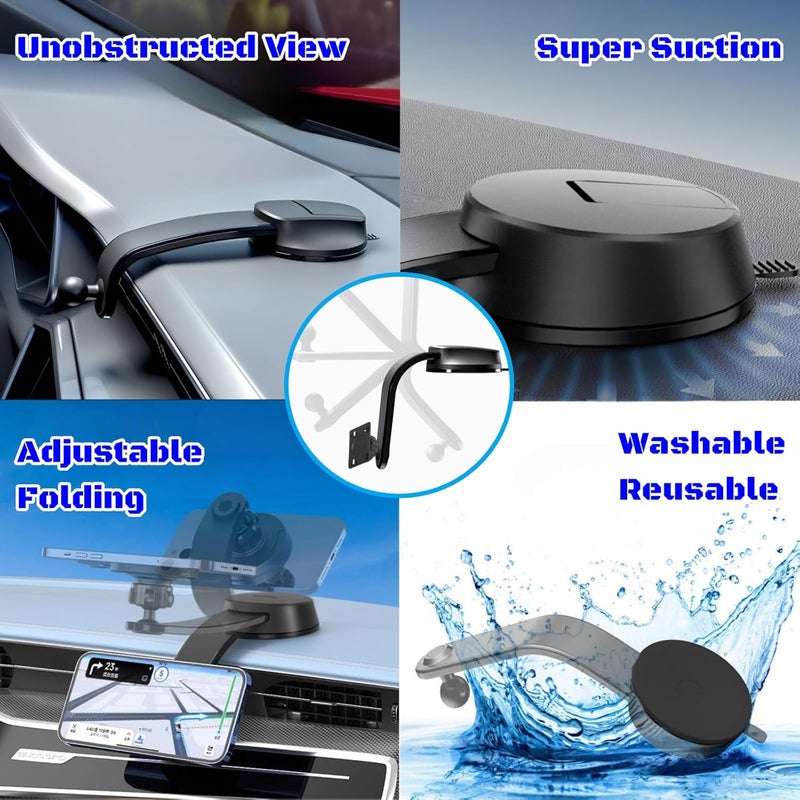 Epronic Suction Cup Mount for Carplay Screen with Adjustable Aluminum Alloy Arm - Image 4