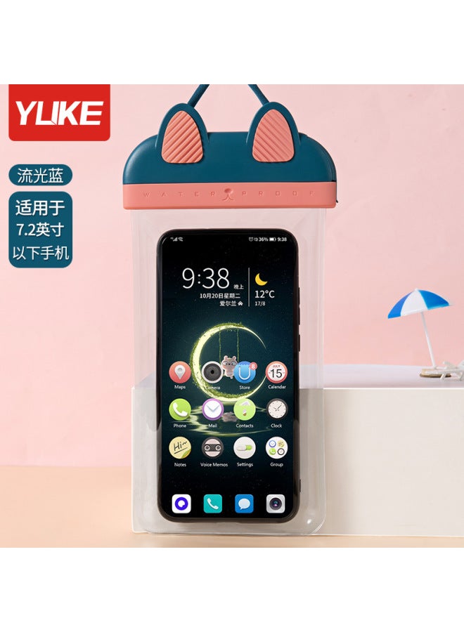 Mobile Phone Waterproof Bag Touch Screen Sealed Dustproof Bag Swimming Drifting Equipment Artifact Takeaway Hot Spring Transparent Sealed Bag