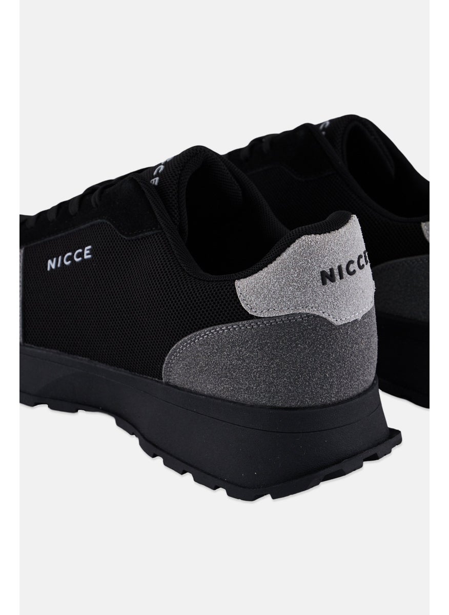Nicce - Men Bazino Training Lace Up Sport Shoes, Black/Grey - Image 1