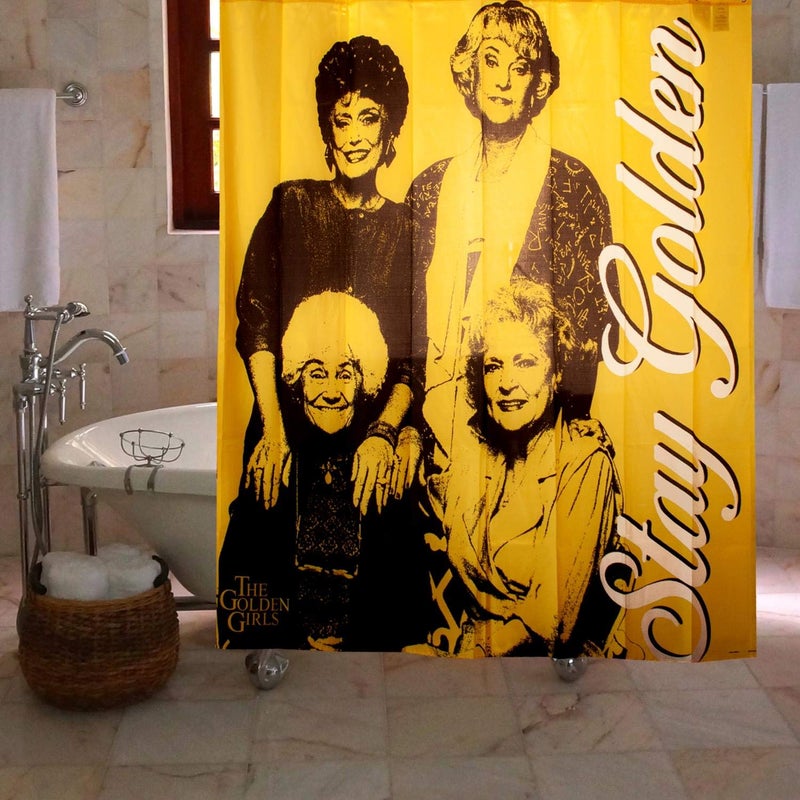 Just Funky Golden Girls Collectibles | Golden Girls Stay Golden Shower Polyester Curtain - Image 3