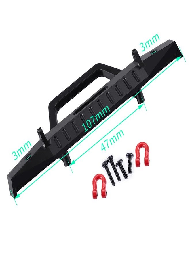 MOHERO Aluminum Front and Rear Bumper Set with Tow Hook for 1/18 TRX4M High Trail K10 RC Crawler Car Upgrade Part,(Front&Rear) - Image 4