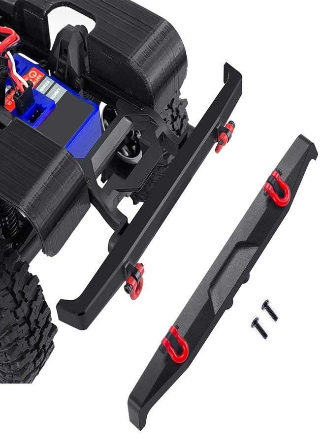 MOHERO Aluminum Front and Rear Bumper Set with Tow Hook for 1/18 TRX4M High Trail K10 RC Crawler Car Upgrade Part,(Front&Rear) - Image 3
