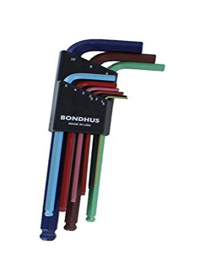 Bondhus 69499 Ball End L-Wrench Set w/ColorGuard Finish, 9 Piece, Multicolor, One Size - Image 4