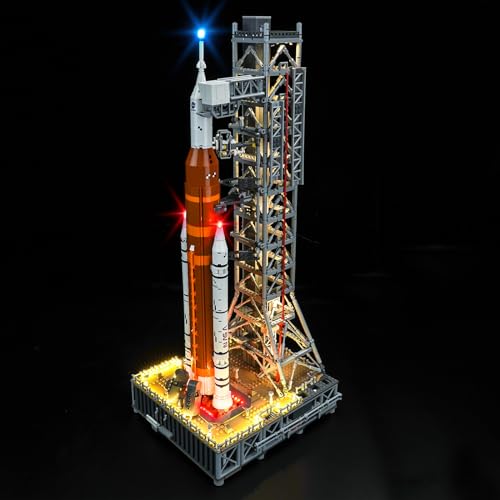 Hilighting Upgraded Led Light Kit Compatible with Lego NASA Artemis Space Launch System Building Set Lights Decoration Compatible with Lego 10341 Model Not Included - Image 1