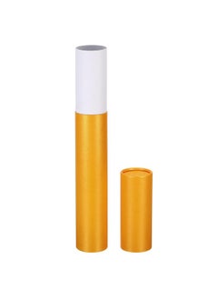 PATIKIL 2 Inch X 15 Inch Poster Tube, 1Pcs Photo Storage Tube Portable Shipping Mailing Tubes Calligraphy Painting Tubes Round Carrying Case For Storing Paper Art Map Documents, Yellow  - Image 3