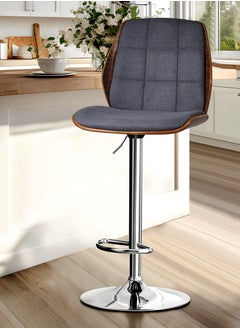 Generic Barstools Swivel Bar Stools Modern Counter Height Barstools Height Adjustable Kitchen Counter Stool  - Image 2