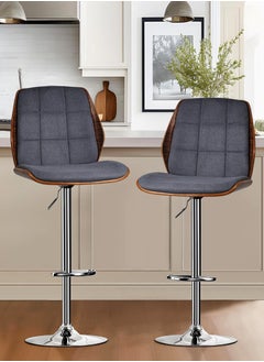 Generic Barstools Swivel Bar Stools Modern Counter Height Barstools Height Adjustable Kitchen Counter Stool  - Image 3