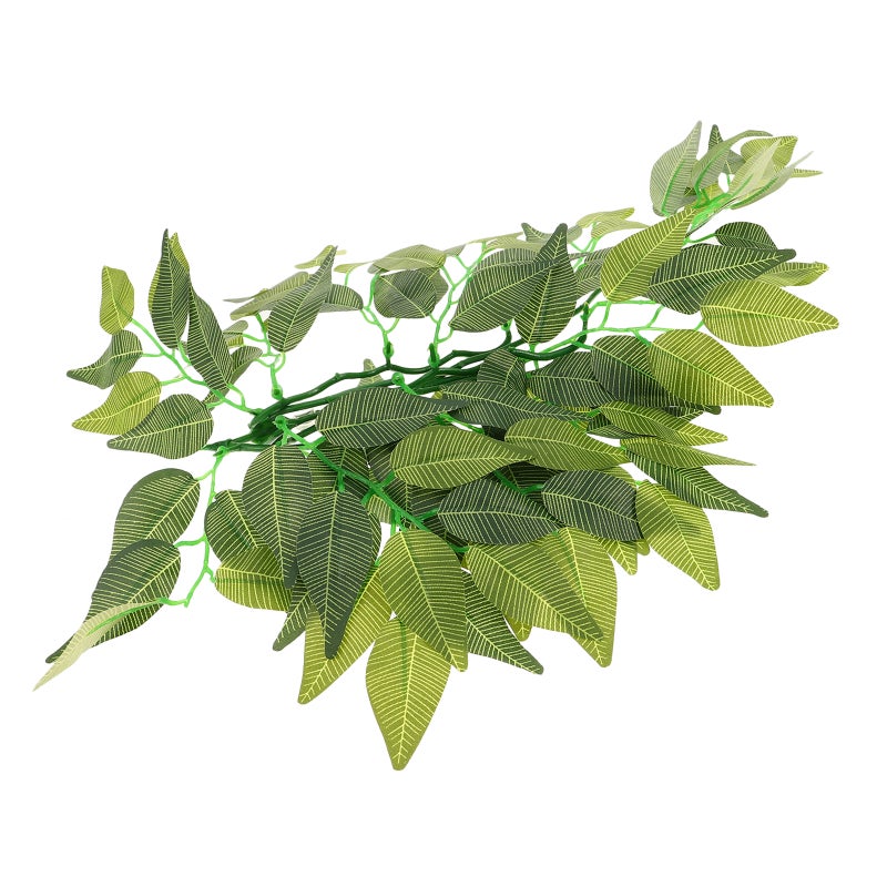 Reptile Terrarium Plants Vines: Artificial Leaves For Lizard Habitat Decoration - Fake Plants Climbing Vines For Snake And Chameleon Accessories - Image 4