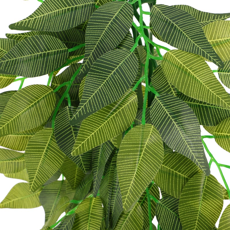 Reptile Terrarium Plants Vines: Artificial Leaves For Lizard Habitat Decoration - Fake Plants Climbing Vines For Snake And Chameleon Accessories - Image 2