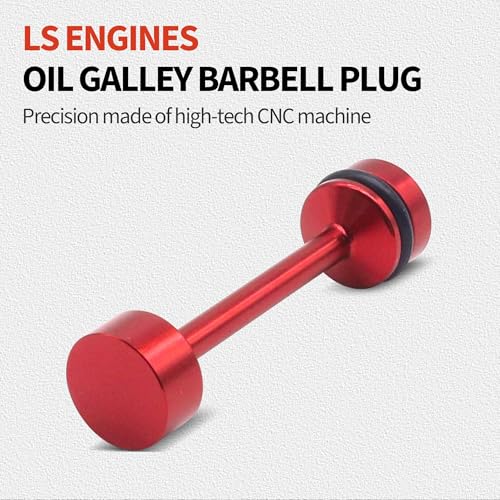 OXCANO LS Engine Billet Aluminum Oil Diverter Barbell Galley Plug Compatible with Gen 3 and Gen 4 LS engines including 4.8 5.3 5.7 6.0 6.2 7.0 LS1 LS2 LS3 LS6 LS7 LS9 LQ4 LQ9 - Image 4