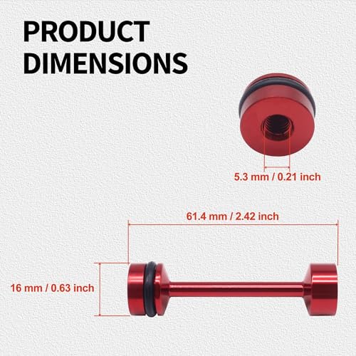 OXCANO LS Engine Billet Aluminum Oil Diverter Barbell Galley Plug Compatible with Gen 3 and Gen 4 LS engines including 4.8 5.3 5.7 6.0 6.2 7.0 LS1 LS2 LS3 LS6 LS7 LS9 LQ4 LQ9 - Image 3