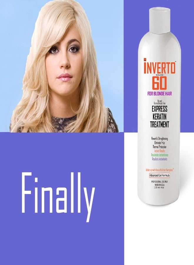 KERATIN RESEARCH INVERTO 60 Keratin Treatment for BLONDE HAIR Formaldehyde Free Keratin Hair Treatment Super Fast Application Process includes Starter kit Results are Instant healthy Shiny Beautiful hair - Image 2