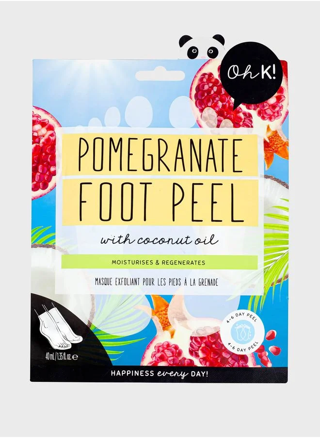 Oh K Pomegranate & Coconut Oil  Peeling Foot Mask