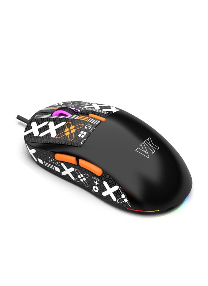 ARNOTEC - Wired gaming mouse RGB luminous lightweight gaming mouse protective sticker custom gaming mouse office business gaming integrated mouse desktop notebook USB wired mouse - Image 1