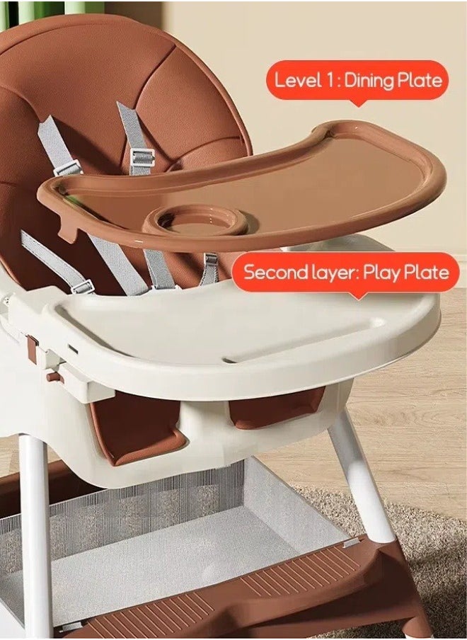 3 in 1 Baby High Chair, Convertible Baby High Chair, Baby Feeding Chair Booster Seat, Baby Eating Chair, With 3 Height Adjustable, Footrest, Tray, 5 Point Safety Belt, For Toddler 6 Months to 6 Years, Pink - pzsku/Z4F3D6A19135AC10C78BFZ/45/1741577979/c851da12-82f6-4e52-814c-e22a98012fcd