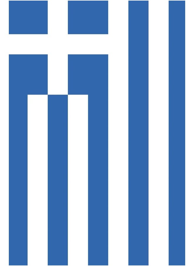 Independently Published Greece Flag Notebook - Greek Flag Book - Greece Travel Journal: Medium College-Ruled Journey Diary, 110 page, Lined, 6x9 (15.2 x 22.9 cm)  - Image 2