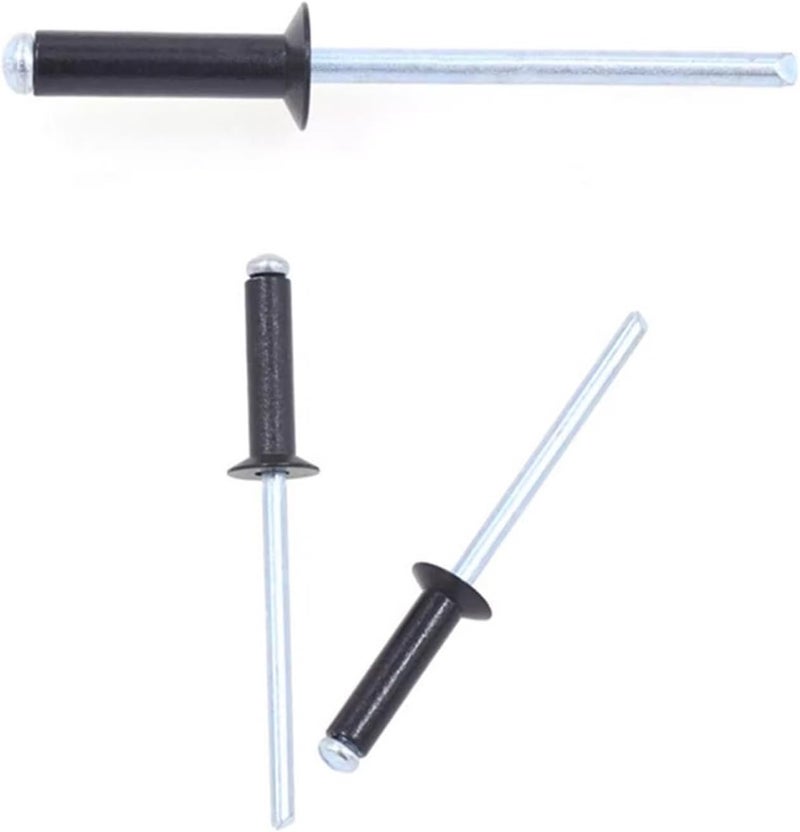 Blind Rivets 30/50pcs aluminium countersunk head black blind rivets standard type 2.4mm 3.0mm .2mm 4(50Pcs,3.2x12 mm) - Image 2
