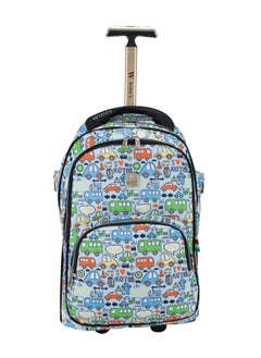 Wires 3 Piece Kids School Trolley Bag laptop compartment 2 Wheels With Lunch bag & Pencil Case  - Image 5