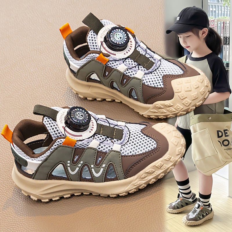 Children'S Toe Sandals 2024 Children'S Baby Shoes Korean Style Breathable Girls' Sports Sandals With Soft Sole - Image 5