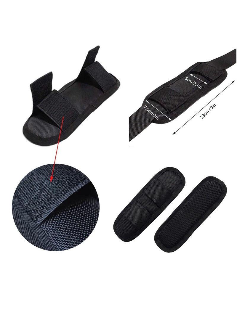 2-Pack Removable Shoulder Strap Pads for Guitar and Backpack, Breathable and Portable, Curved Design for Enhanced Comfort and Pain Relief, Ideal Replacement Straps for Active Use. - Image 3