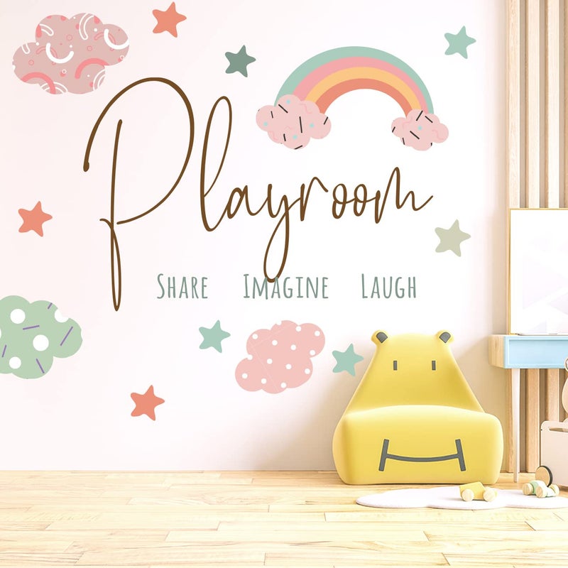 Walllane - Vinyl Wall Stickers/Multi Color Nursery Theme Self Adhesive Decals for Home Bedroom Livingroom Kidsroom Playroom Wall - HD Printed Wall Sticker - Image 4