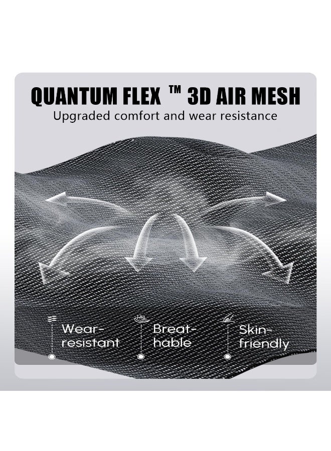 ميشيدا كرسي مكتب منشود إرجونومي، كرسي مكتب منزلي مريح بدعم пояс قابل للتعديل ووسادة رأس ووسائد ذراع ثلاثية الأبعاد ودعامة قدم، كراسي ألعاب كمبيوتر منزلية/مكتبية ذات ظهر عالٍ كبير قابل للانحناء، سعة تحمل 350 رطل (مادة الإسفنج، اللون الأسود) - Image 2