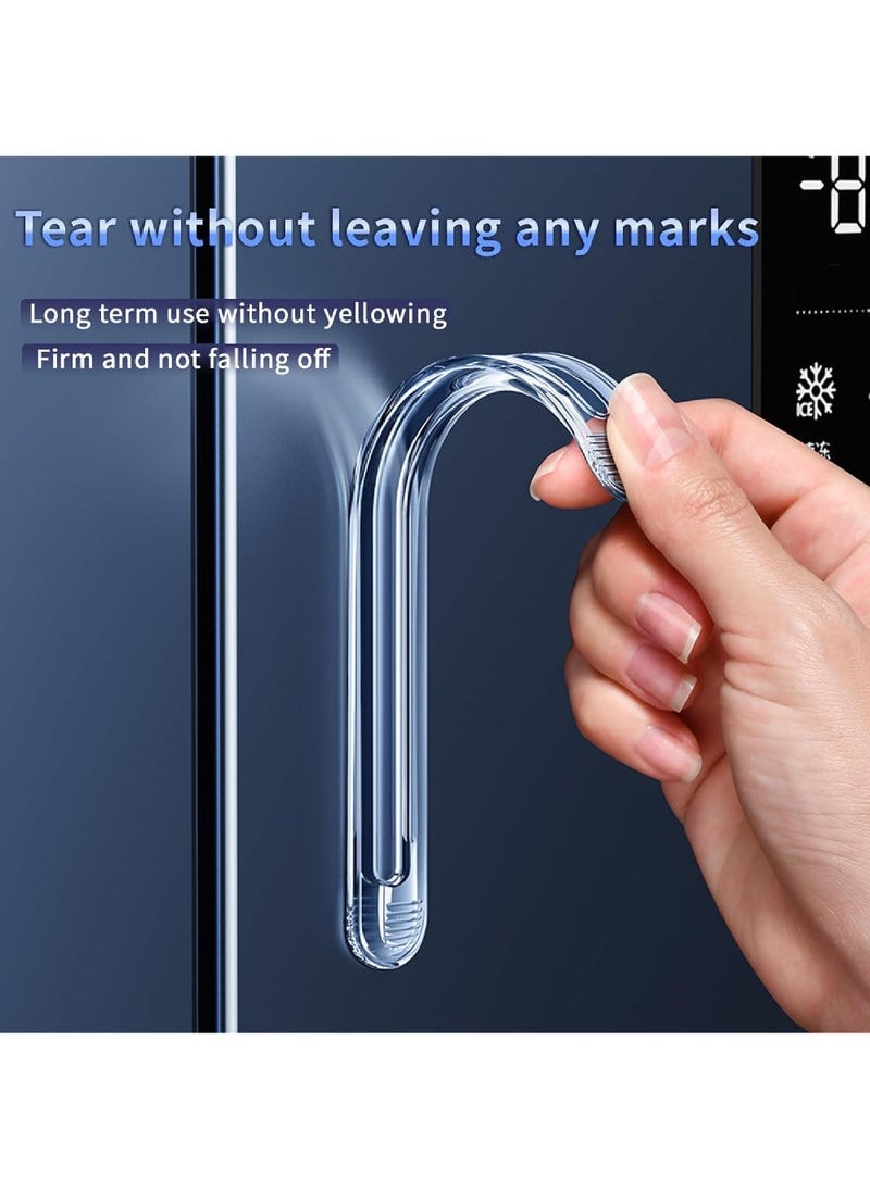 Captaintech Adhesive Bumpers Combo Self Adhesive Clear Cupboard Door Drawer Bumpers for Car Doors Glass Table Top Furniture Laptop Toilet Lids etc (4 Short)  - Image 4