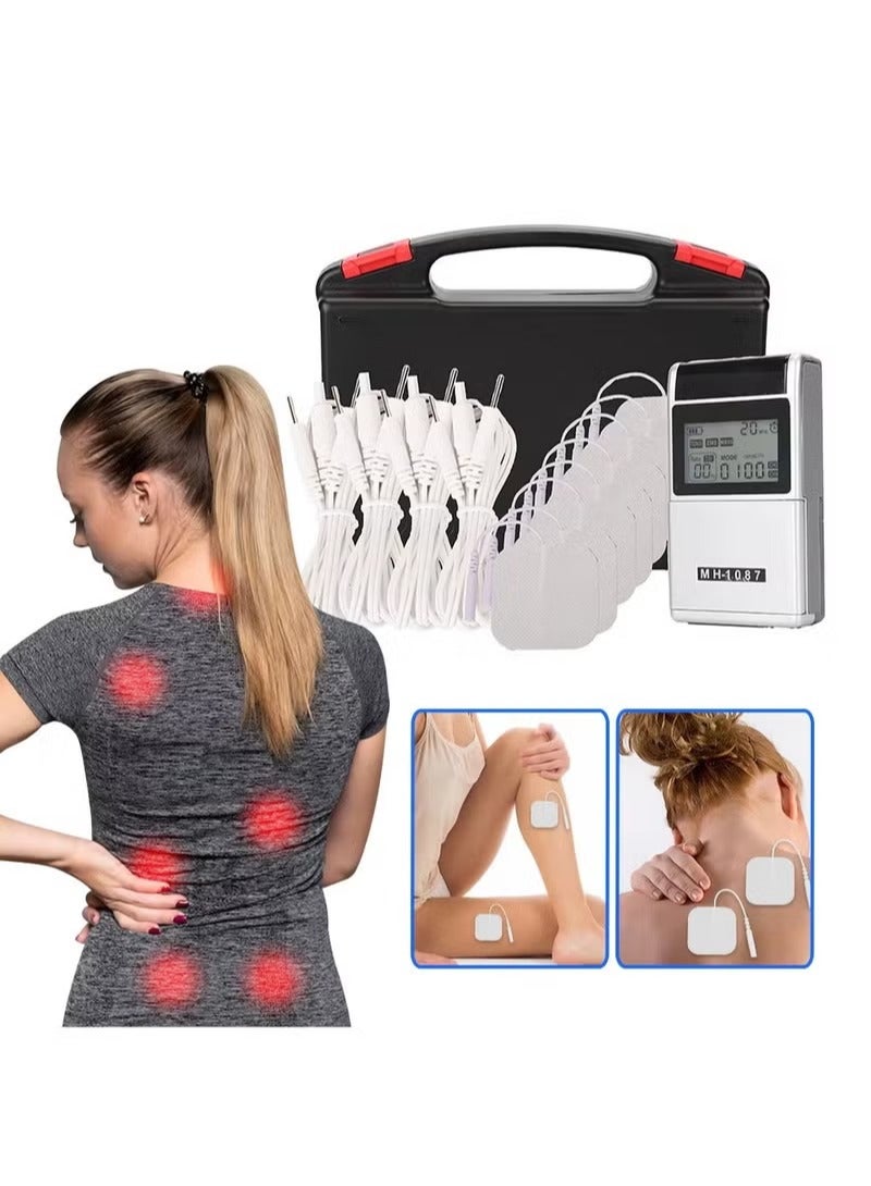 MAUSTOR EMS TENS Unit Machine EMS Electric Muscle Therapy Stimulator Physiotherapy Pulse Electric Massage Device Back Body Neck Massager - Image 1