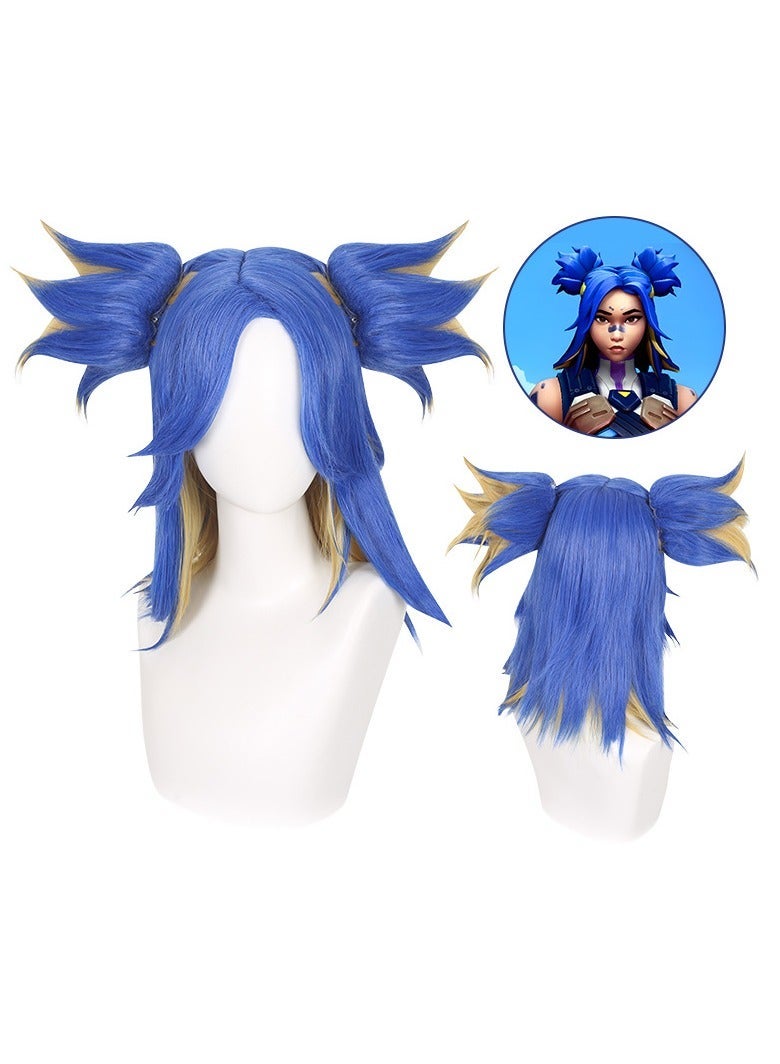 The Valorant Neon cosplay wig exquisitely replicates the character's look easily fulfilling cosplay needs - Image 3