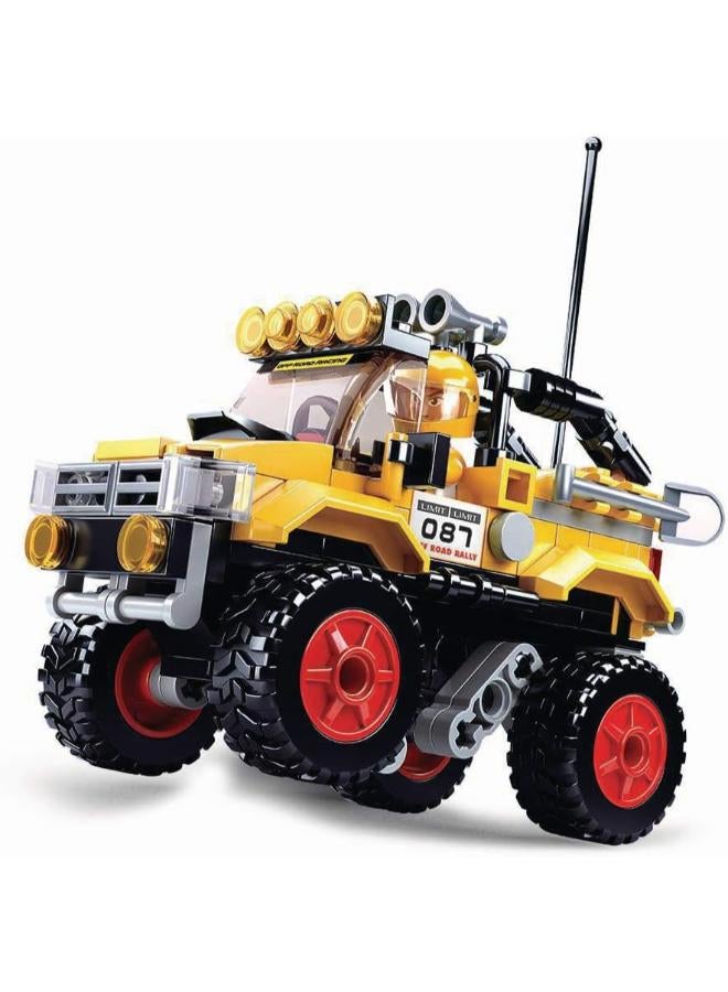 Sluban SL95525 Off Road Vehicle - Yellow (146 Pieces) [M38-B0663A] Playset Clamp Building Blocks Racing Car with Toy Figure Car Club - Image 2