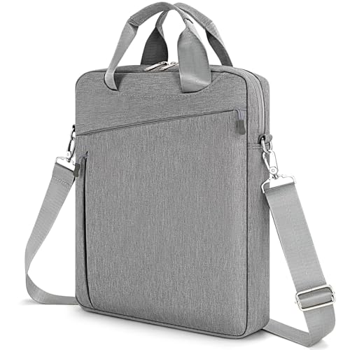MicaYoung Laptop Case Shoulder Sleeve Bag Compatible with 14" MacBook Pro M5 M4 M3 M2 M1/13.6" MacBook air M4 M3 M2/13 MacBook Neo, Chromebook Notebook Portable Carrying Messenger Computer Bag, Gray - Image 1
