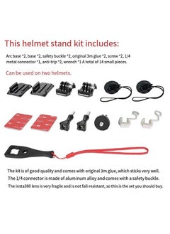 General Insta360 X4/X3 Helmet Mount Kit for 360° Action Cameras Panoramic Sports Camera Motorcycle Riding Accessories  - Image 4