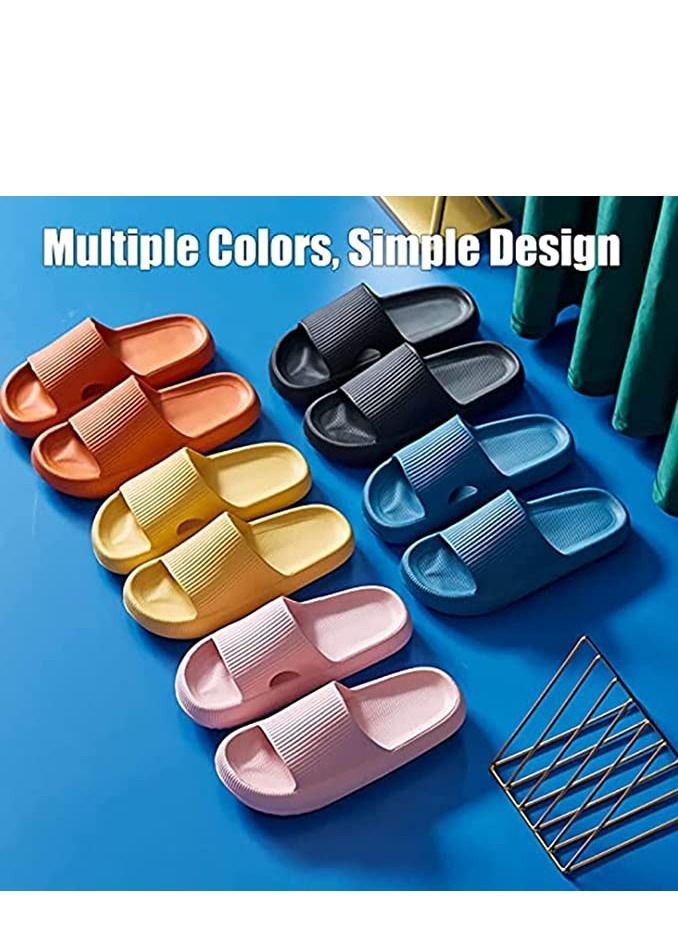 Y&D Pillow Slides Slippers, Massage Shower Bathroom Slipper, Non Slip Quick Drying Open Toe Super Soft Thick Sole Sandals  - Image 5