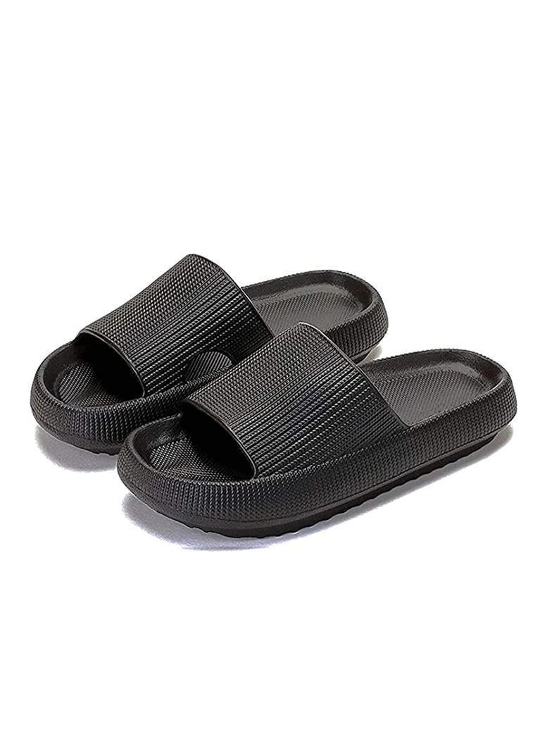 Y&D Pillow Slides Slippers, Massage Shower Bathroom Slipper, Non Slip Quick Drying Open Toe Super Soft Thick Sole Sandals  - Image 1