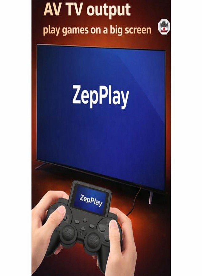 Zepplay Retro Handheld Game Console | 520 Built-in Classic Video Games | Rechargeable Portable Player with 3.0” Screen & TV Output | Fun Gift for Kids & Family Entertainment - Image 3