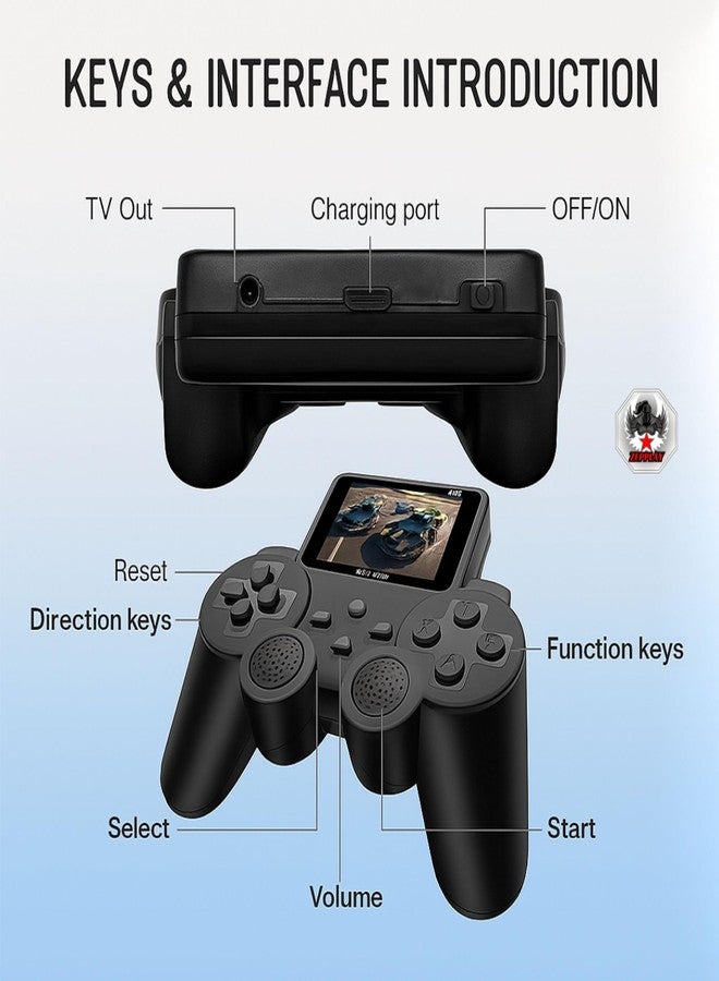 Zepplay Retro Handheld Game Console | 520 Built-in Classic Video Games | Rechargeable Portable Player with 3.0” Screen & TV Output | Fun Gift for Kids & Family Entertainment - Image 4