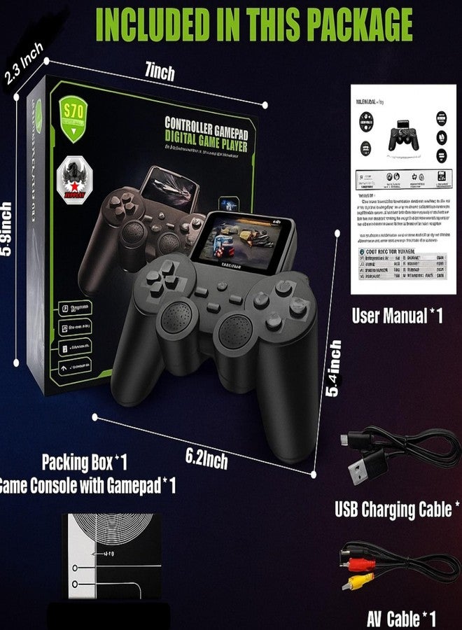 Zepplay Retro Handheld Game Console | 520 Built-in Classic Video Games | Rechargeable Portable Player with 3.0” Screen & TV Output | Fun Gift for Kids & Family Entertainment - Image 5