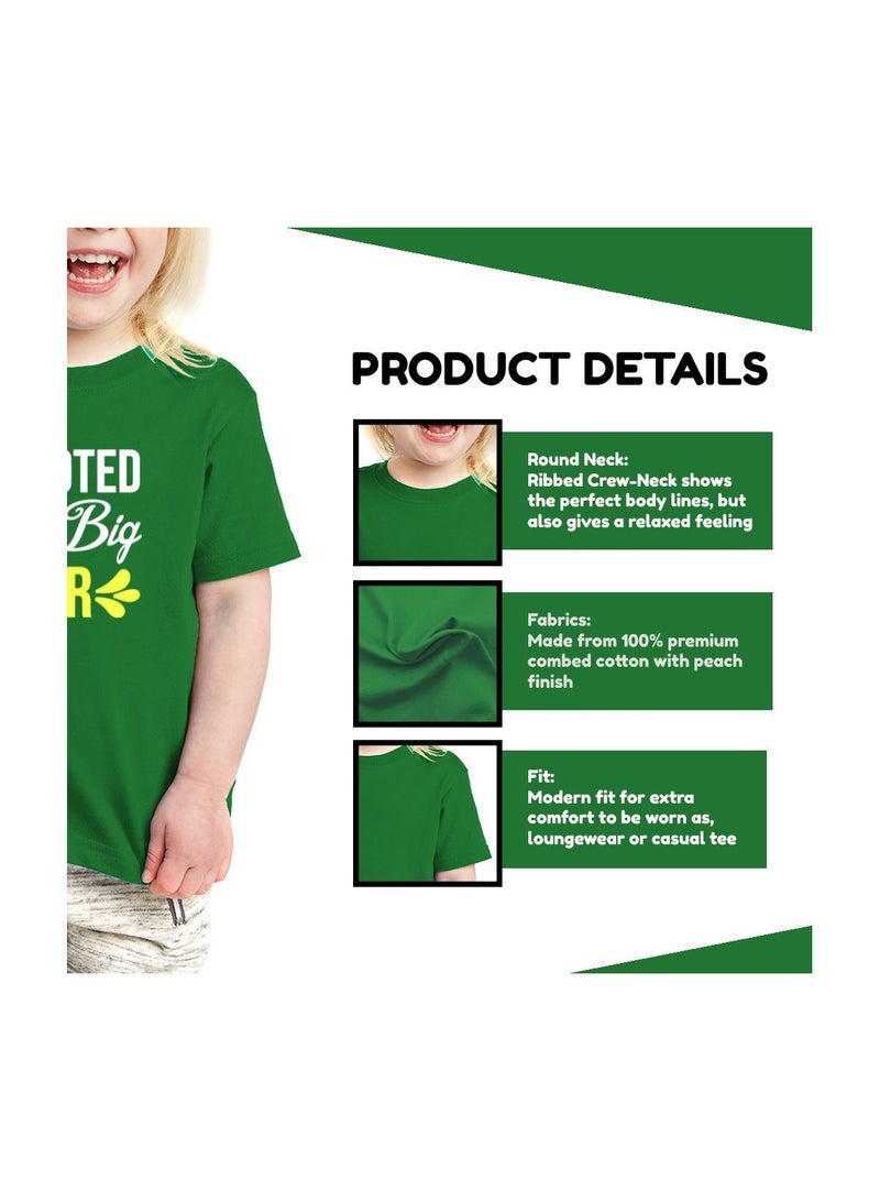 برينت شوب فور مي تي شيرت مطبوع عليه الأخت الكبرى تم ترقيته إلى تي شيرت إعلان الأخت الكبرى للأطفال والرضع تي شيرت بأكمام قصيرة للفتيات الصغيرات - Image 5