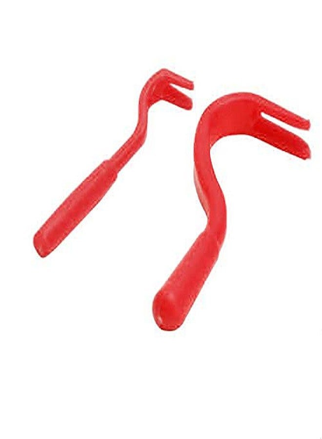 Sage Square Anti Tick/Lice/Flea/Mite Remover/Picker/Tweezer for Healthy Care of Puppies/Dog/Cat/Kitten (Red) - Image 1