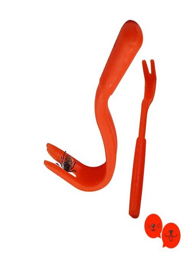 Sage Square Anti Tick/Lice/Flea/Mite Remover/Picker/Tweezer for Healthy Care of Puppies/Dog/Cat/Kitten (Red) - Image 4