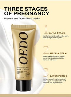 OEDO Rose Stretchmarks Cream 40g Maternity Skin Treatment Pregnancy Scars Repair, Can Promote Cell Regeneration, Repair Necrotic Cells and Enhance Skin Elasticity, Designed For Mother's Stretch Marks  - Image 2