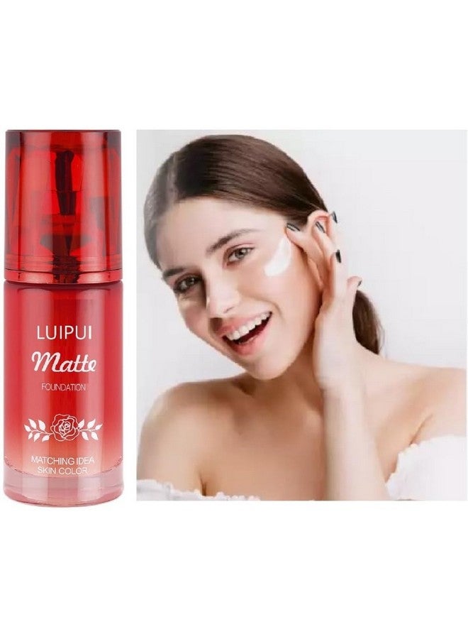 LUIPUI Foundation Colour Match 60ML Foundation (Natural Beige, 60ml) - Full Coverage, Long-lasting, Hydrating, Lightweight Formula for a Flawless Natural Finish