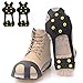 JSHANMEI JSHANMEI Walk Traction Cleat Snow Ice Grips Snow Cleats Crampons Anti Slip Stretch Footwear (10 Studs, XXL) - Image 2